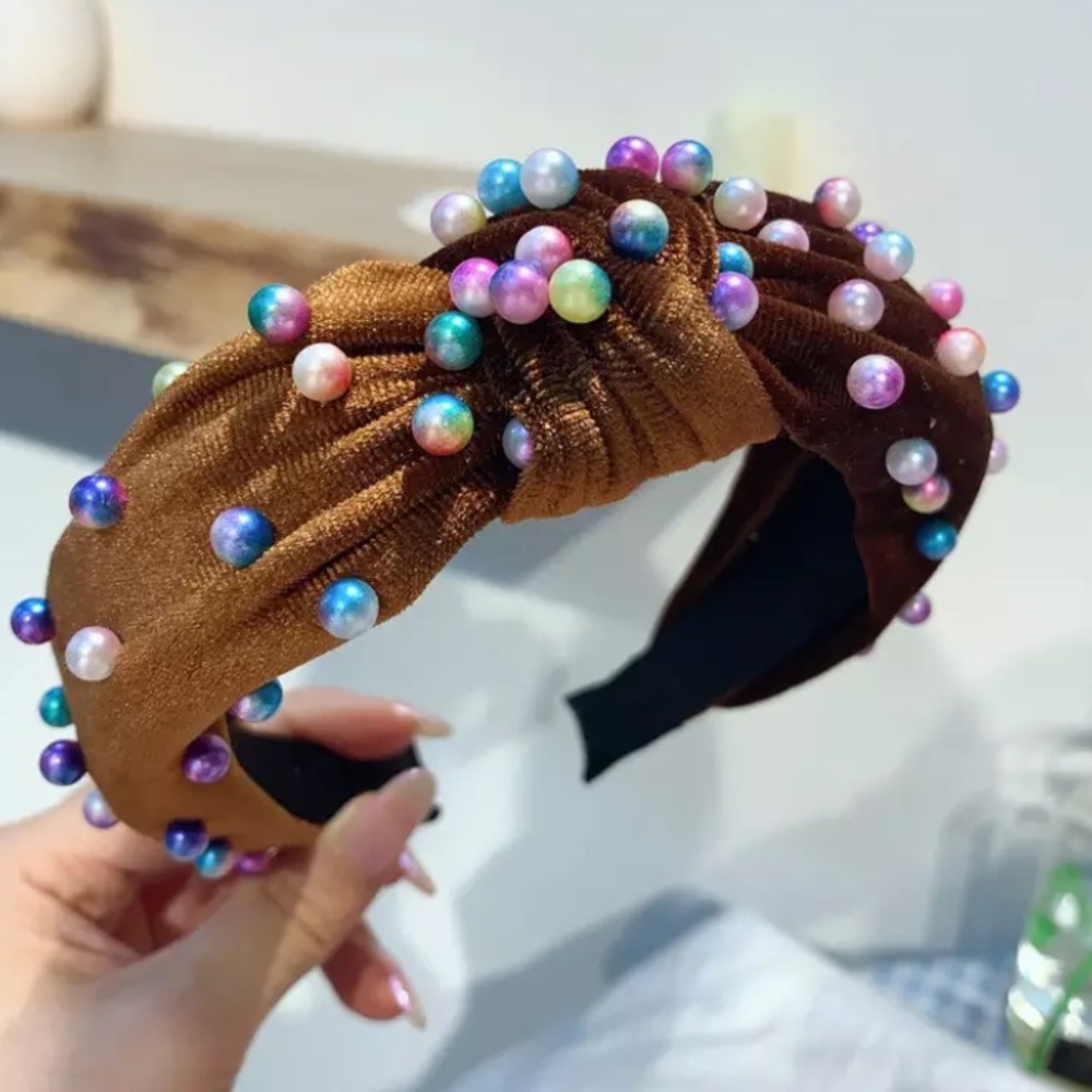 Velvet Pearl Headband